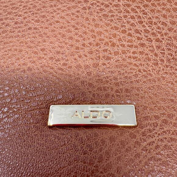 Aldo Crossbody Bag Purse with Detachable Guitar Strap Brown NWT - Picture 4 of 5